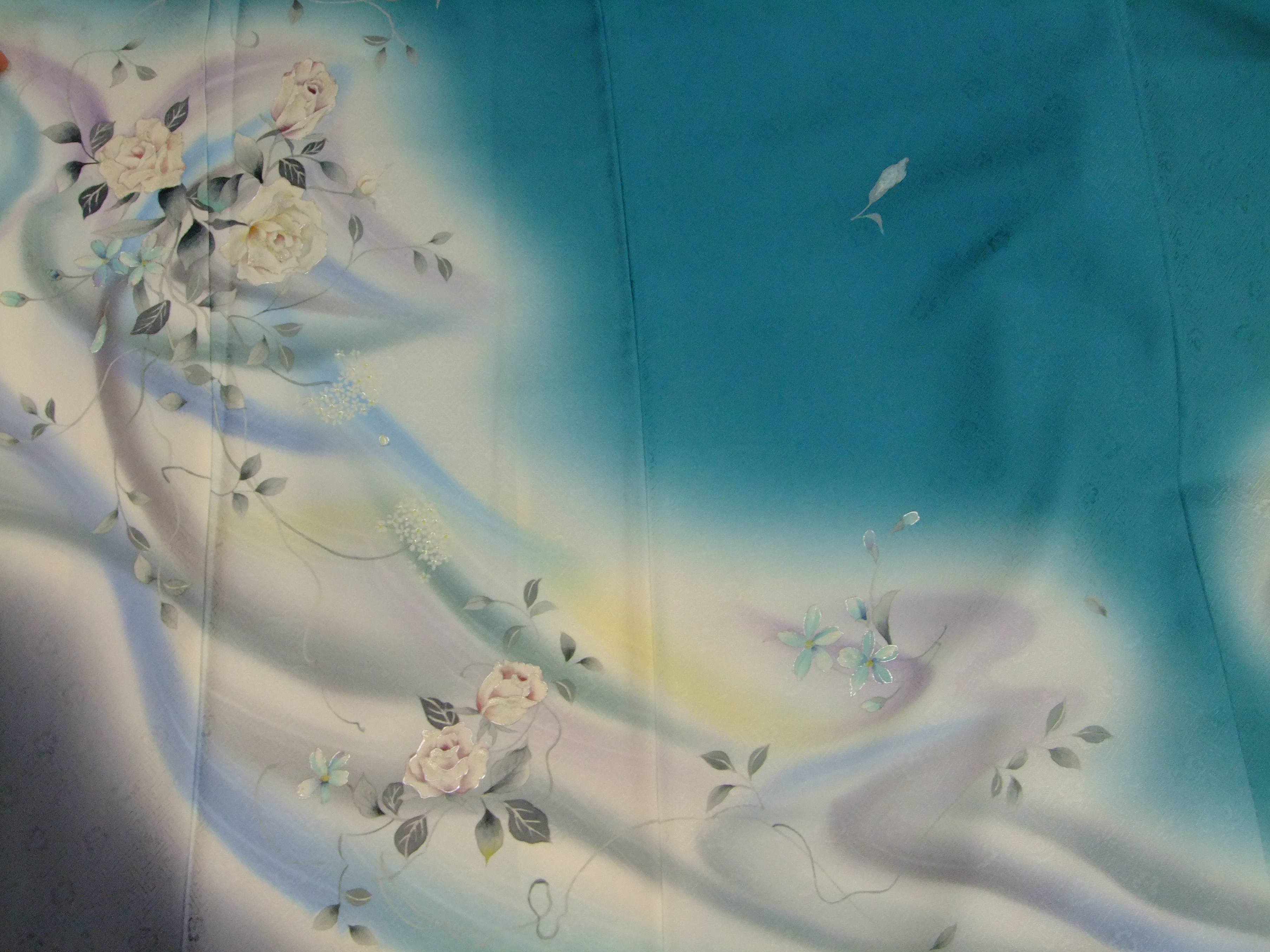 風を染めた着物