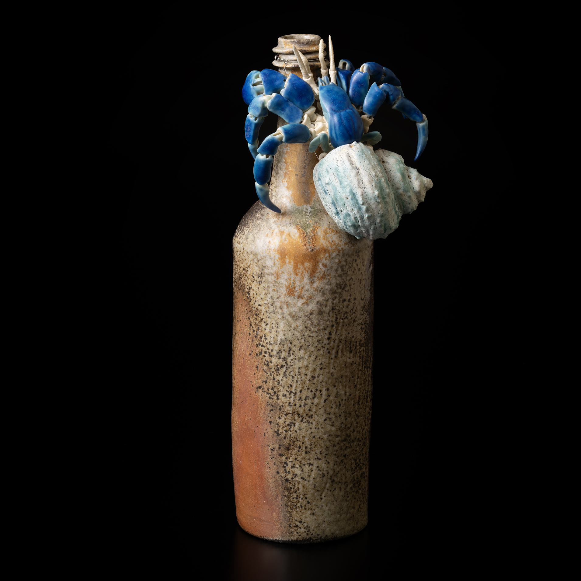 寄居虫と漂着瓶